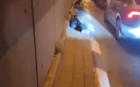 بالفيديو 17 إصابة نتيجة التدافع باتجاه الملاجئ في تل أبيب.