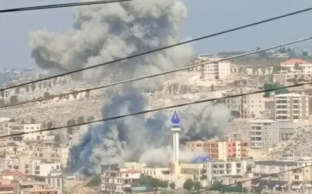 غارة اسرائيلية تستهدف بلدة تول في لبنان