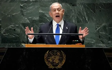 نتنياهو من الأمم المتحدّة: إسرائيل تدافع عن نفسها في سبع جبهات ومنها جبهة حزب الله الذي يُطلق علينا الصواريخ.