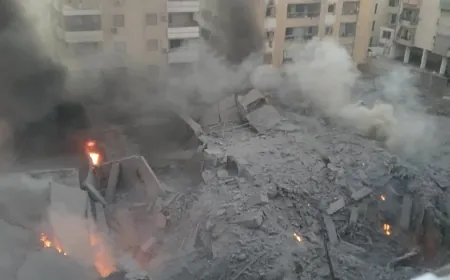 بالفيديو - مشاهد من الدمار في الضاحية الجنوبية