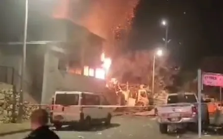 بالفيديو - من مكان سقوط الصواريخ في صفد