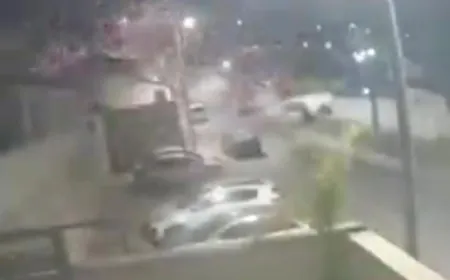 بالفيديو - عدد من الإصابات في صفد جراء اطلاق صواريخ من جنوب لبنان