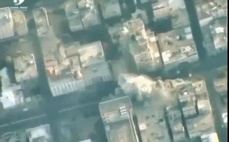 بالفيديو - الجيش الاسرائيلي ينشر فيديو لحظة استهداف الضاحية الجنوبيّة