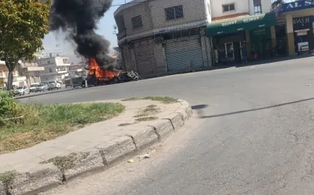 استهداف باص يقل نازحين في زحلة