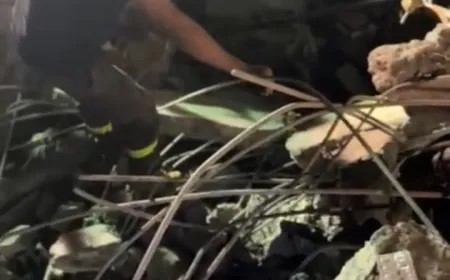 بالفيديو - من مكان المجزر ة التي ارتكبها الاحتلا.ل بعد قصفه منزلاً في مدينة صور جنوب لبنان