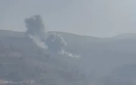 بالفيديو -غارة على جرود عكار من قليل