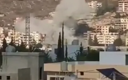 بالفيديو -انهيار بناية في عين الدلب شرق صيدا جنوب لبنان، جرّاء قصف الاحتلال.