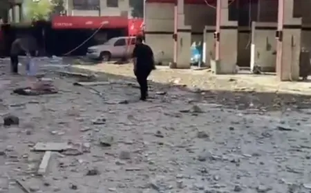 بالفيديو - مشاهد من محطة هاشم بجانب مستشفى بهمن الذي استهدفه الاحتلال قبل قليل في الضاحية الجنوبية