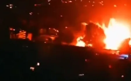 بالفيديو - لحظة الحزام الناري على الضاحية