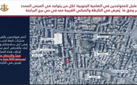انذار عاجل جديد إلى سكان الضاحية الجنوبية