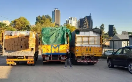 3 شاحنات محمّلة بسلع أساسيّة انطلقت إلى رميش