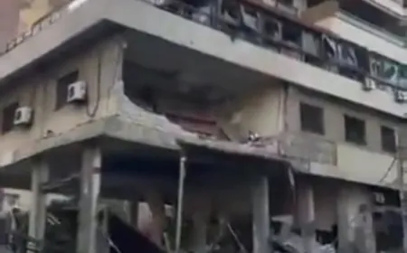 بالفيديو -لقطات تظهر آثار الدمار بمنطقة الصفير في ضاحية بيروت الجنوبية جراء الغارات الإسرائيلية