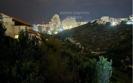 وسائل إعلام اسرائيلية: سقوط صواريخ في أحياء حيفا ويجري البحث عن إصابات