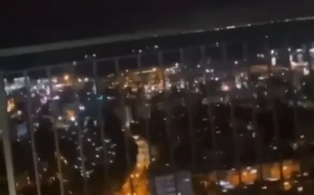 بالفيديو -ما زالت الانفجارات تُسمع في حيفا مع تواصل سقوط الصواريخ