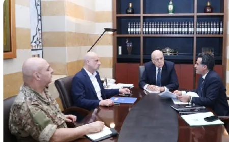 ميقاتي تابع مع زوار السرايا التطورات امنيا وسياسيا وشؤون النازحين مولوي : تشدد في أمن المطار.. المكاري: الرئيس ماكرون سيعقد مؤتمرا خاصا عن لبنان في آخر تشرين الحالي
