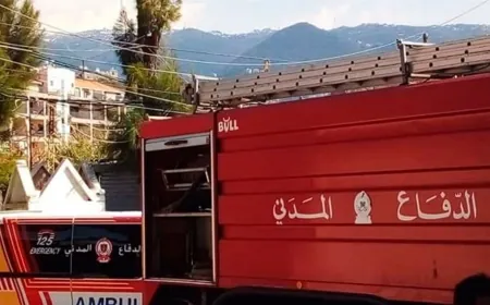 4 قتلى في غارتين إسرائيليتين على مركز للدفاع المدني وكنيسة في بلدة دردغيا جنوبي لبنان