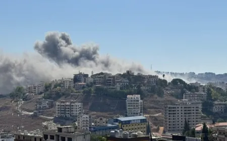 غارة إسرائيلية عنيفة على حي الراهبات في النبطية في جنوب_لبنان