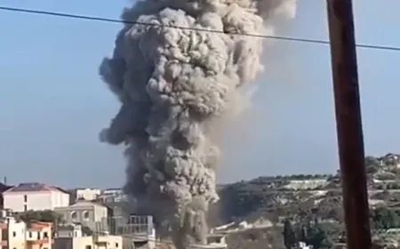 بالفيديو - الغارة على السكسكية قبل قليل