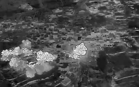 بالفيديو - انفجار بنى تحتية لحزب الله في قرية يارون جنوب لبنان