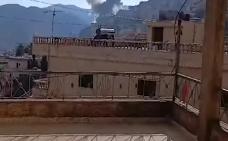 بالفيديو -قصف إسرائيلي عنيف على بلدة شبعا الجنوبية