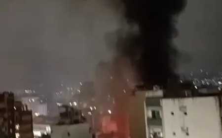 بالفيديو- غارة إسرائيلية استهدفت منطقة النويري بين برج ابي حيدر والبسطا الفوقا في بيروت