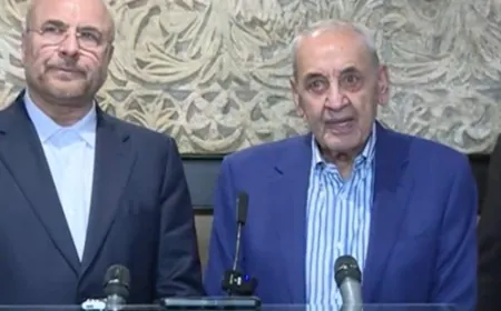 قاليباف من عين التينة : ندعم كافة القرارات الصادرة عن الحكومة والمقاومة في لبنان