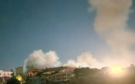 غارات تستهدف بلدة ‎جوية