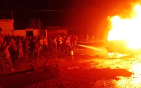 بالفيديو- احتراق محطة محروقات في بلدة وادي خالد - الهيشة بمحافظة عكار