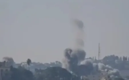 فيديو جديد يوثق لحظة الغارات على مدينة النبطية والجوار