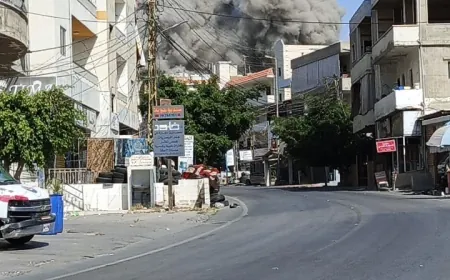 برج الشمالي- صور غارة ثانية