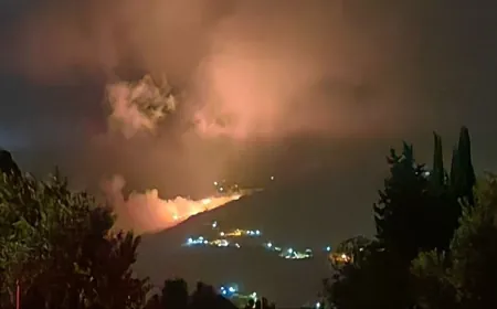 غارة عنيفة على منزل في بيت شاما