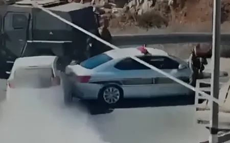 بالفيديو - لحظة محاولة تنفيذ عملية دهس قرب مستوطنة "عوفرا" شمالي رام الله