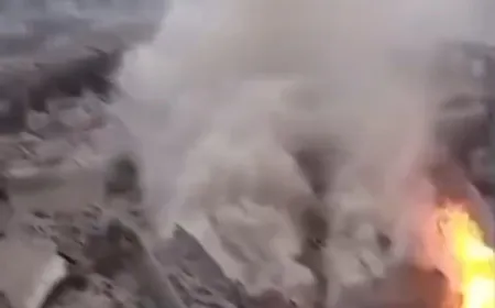 بالفيديو - الغارة التي استهدفت المكان المحدد خلف جامع العرب - برج البراجنة