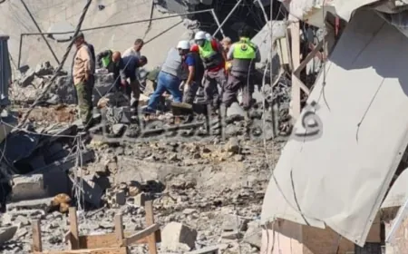 الغارة على بلدة دير الزهراني استهدفت مركز الدفاع المدني التابع للهيئة الصحية الإسلامية ما أدى إلى سقوط شهيد