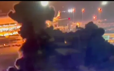 بالفيديو -غارة قرب مدخل مطار بيروت