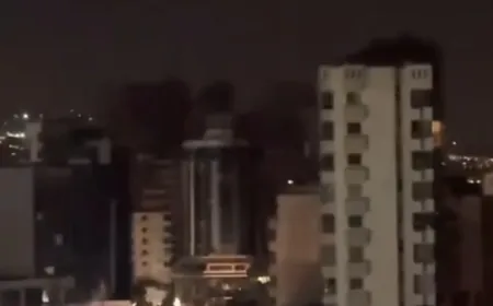 بالفيديو - مشهد للحظة وقوع الغارة العنيفة على محيط ‎الحدث - السان تيريز في الضاحية الجنوبية