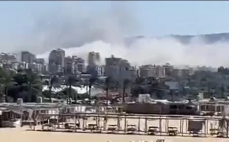 بالفيديو - ‏سلسلة غارات اسرائيلية على منطقة الحوش صور