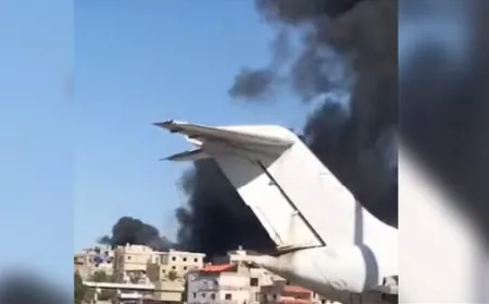 ‏الدخان الاسود المنسحب من منطقة الضاحية ناجم عن حريق وليس له علاقة بالغارات