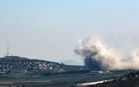 أثناء المؤتمر الصحافي لعفيف... غارة اسرائيلية استهدفت منطقة الغبيري