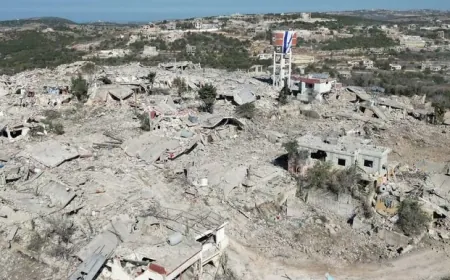 صورة للحارة الغربية في عيتا الشعب .. او ما تبقى منها