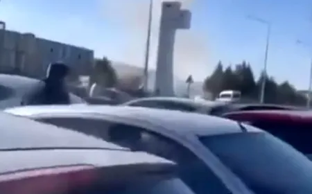 بالفيديو - ‏اللحظات الأولى للتفجير الذي استهدفت بوابة شركة TUSAŞ التركية في ‎انقرة