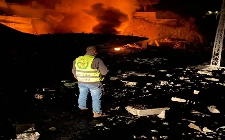 غارة قوية على محطة وقود قضاء صيدا