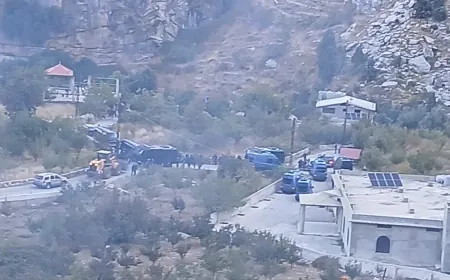 بالفيديو- إشكال كبير بين أهالي أفقا وعناصر من القوى الأمنية