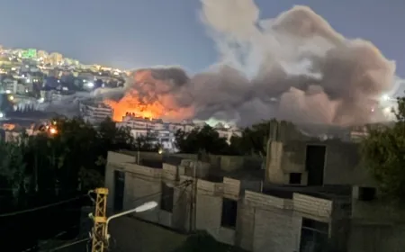 بالفيديو - الغارة على الضاحية - الشويفات منذ بعض الوقت