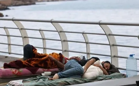 إجلاء أكثر من 400 نازح عن الكورنيش البحري لبيروت