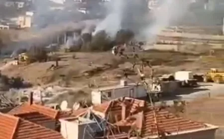 بالفيديو -اندلاع حريق في بلدة حمّانا وفرق الدفاع المدني تعمل على إخماده