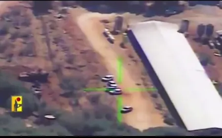 بالفيديو -مشاهد من عملية استهداف دبابة ميركافا في مستوطنة زرعيت شمال فلسطين المحتلة