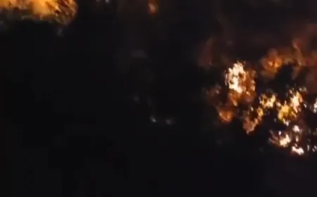 بالفيديو - وسائل إعلام إسرائيلية: اندلاع حرائق في الشمال نتيجة سقوط صواريخ أطلقت من لبنان.