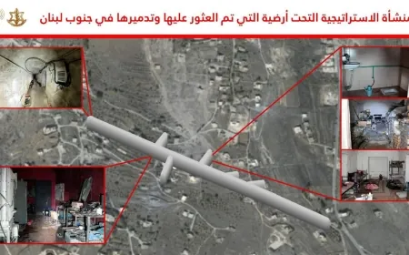 بالفيديو -  ‏الجيش الإسرائيلي يزعم تدمير  قاعدة ضخمة تحت الأرض تابعة لحزب الله في بلدة الطيبة