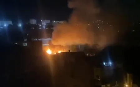 بالفيديو - إندلاع حريق في المدينة الصناعية في زوق مصبح